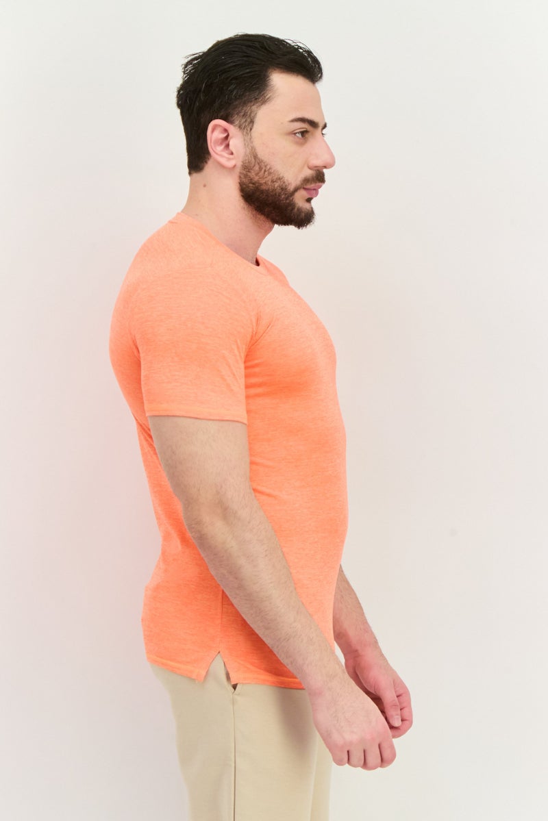 PUMA تي شيرت رياضي للرجال بأكمام قصيرة مناسب للجري، برتقالي - Image 2